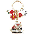 Red Flower Envelope Mother's Day Metal Keychain Charm view 5