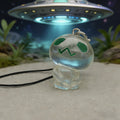 Glow-in-the-Dark Green-Eyed Alien Phone Strap Charms in Seven Poses view 9