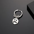 Silver Hoop Charm Earrings Smiley Globe Eye 10 Styles view 8