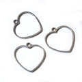 Steel Tone Open Geometric Pendant Frames in Twelve Shapes view 4