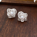 Crystal Bow and Filigree Flower Stud Earring Collection view 8