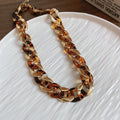 Brown Tortoiseshell Chain Jewelry in Four Coordinating Styles view 8