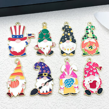 Colorful Cake Metal Charms with 9 Listed Options for DIY Jewelry Making