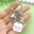 Starfish, Conch and Shell Charm Keychains in 16 Pictured Variations for Bags and Keys view 1