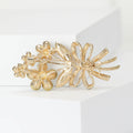 Crystal Leaf Bouquet Brooch With Delicate Branch Details view 3