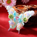 Rose-Covered Butterfly Keychains in Nine Color Combinations view 6