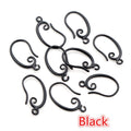 Curved Metal Earring Hooks in Eight Finish Options view 7