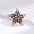 Gold Tone Five Point Star Metal Brooch Pin for Jackets and Lapels view 5