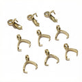 Stainless Steel Pinch Pendant Bails in Four Metallic Finishes view 3