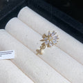 Silver And Gold Tone Star Moon Ear Cuffs With Chain Drops view 10
