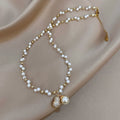 Pearl Beaded Gold Gourd Pendant Necklace Jewelry Accessory view 4