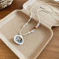 Coastal Beaded Pendant Necklaces in Four Pastel Shell and Ocean Styles view 6