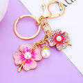 Pearl Double Clover Flower Keychains in Three Colors plus Assorted Option view 2