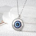 Turkish Evil Eye Rhinestone Pendant Necklaces Gold Silver 8 Styles view 10