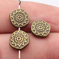 Sun-Pattern Round Small-Hole Beads in Seven Size and Finish Styles view 8