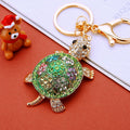 Jeweled Turtle Keychains With Colorful Enamel Shells view 6