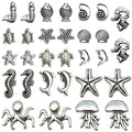 Antique Silver Spacer Bead Shell Beads with 18 Listed Options view 8