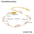 Irregular Natural Chip Stone Necklace And Bracelet Station Chain view 10