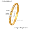Geometric Crystal Open Bangle Collection in Seven Designs view 7