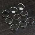Small Round Pad Ring Blanks in Two Sizes for Jewelry Making view 2