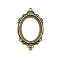 30x40mm Vintage Cabochon Tray Pendant Bezel Setting