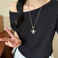 Hammered Star Pendant Necklaces With Three Accent Beads view 7