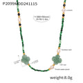 Freshwater Pearl Stone Flower Bead Necklace Multiple Colors view 8
