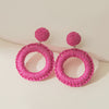 Fuchsia Round Rings