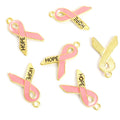 Colorful Hope Ribbon Jewelry Components For DIY Earrings And Bracelets Charms view 8