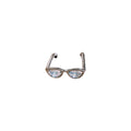 Tiny Eyeglasses Open Ring In Silver Tone With Black Or Transparent Lenses view 5