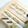 Gold Open Adjustable Heart Link Band Ring US Size 7 view 2