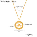 Gold Steel Heart Star Letter Bar Pendant Necklace Assortment view 9