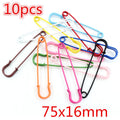 Colorful Coated Metal Safety Pins in Six Pictured Sizes view 8