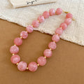 Acrylic Round Bead Necklaces And Bracelets Gold Spacers Ten Styles view 7
