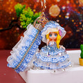 Jeweled Bonnet Plaid Dress Doll Keychains in Seven Colors plus Assorted view 11