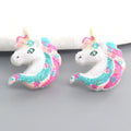 Glitter Unicorn and Horse Head Resin Stud Earrings view 6