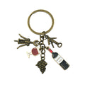 Four Finish Wine Opener Bottle Glass and Grape Keychains view 5