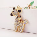 Rhinestone Deer Bear Keychain With Heart-Shaped Tail view 9
