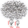 Metal Lobster Clasps in Two Sizes and Three Color Finishes view 8