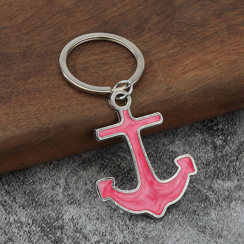 Mini Anchor Metal Keychain, Nautical Pendant Gift Bag Charm