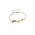 Multicolor Resin Flower Beaded Bracelets Necklace Earrings view 5
