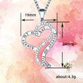 Silver Tone Mother Forever Infinity Heart Necklace view 4