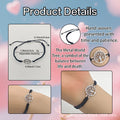 Black Braided Cord Tree Of Life Adjustable Bracelet view 4
