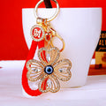 Angel Eye Four Leaf Clover Keychains with Plain and Fortune Loop Options view 3