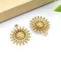 Gold-Tone Sun and Moon Metal Charms with 9 Listed Options view 8