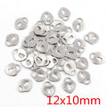Assorted Polished Silver Tone Heart Shaped Metal Charms view 3