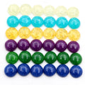 Crackle Pattern Round Resin Cabochons in Five Color Options view 2