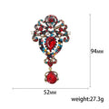 Ornate Crystal Dangle Brooch An Ornate Scrollwork Brooch view 5
