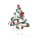 Enamel Christmas Tree Brooch In 2 Color Variants For Jackets and Scarves view 5