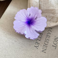 Acrylic Flower Hair Claw Clips Blue Pink Purple White Yellow view 9